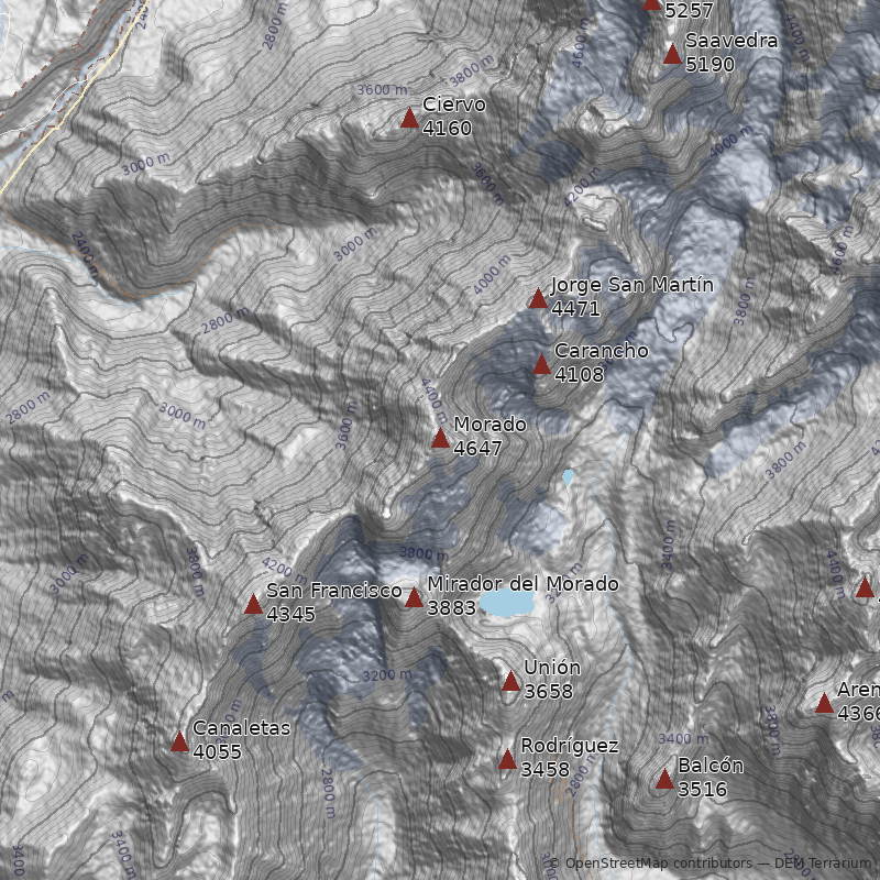 Mapa Cerro Morado