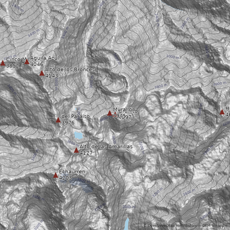 Mapa Cerro Granito