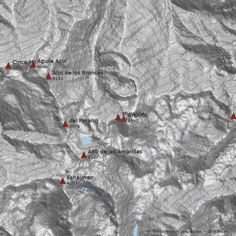 Mapa Cerro Murallón