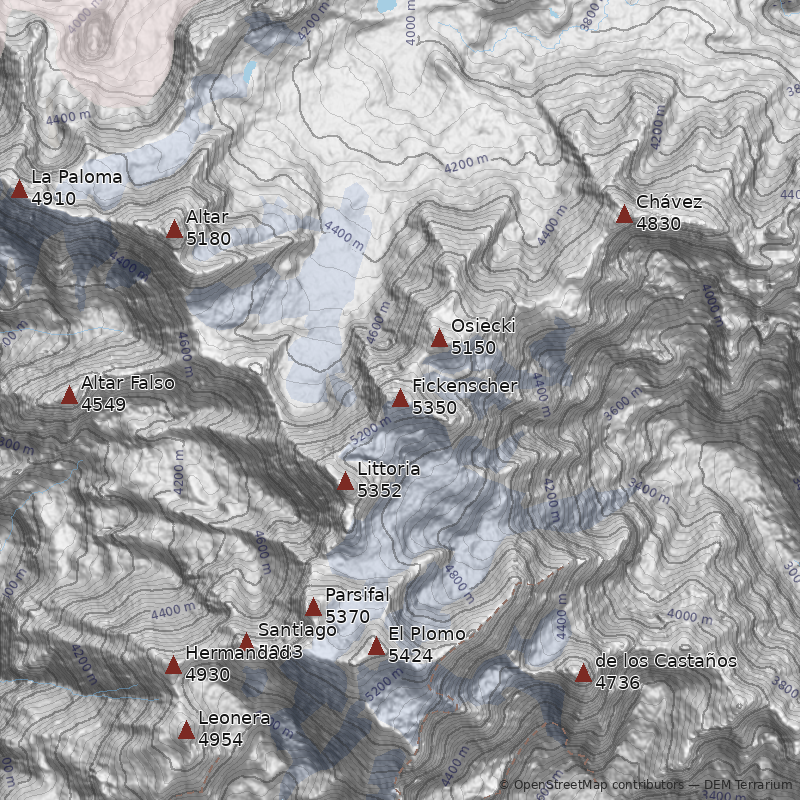 Mapa Cerro Fickenscher