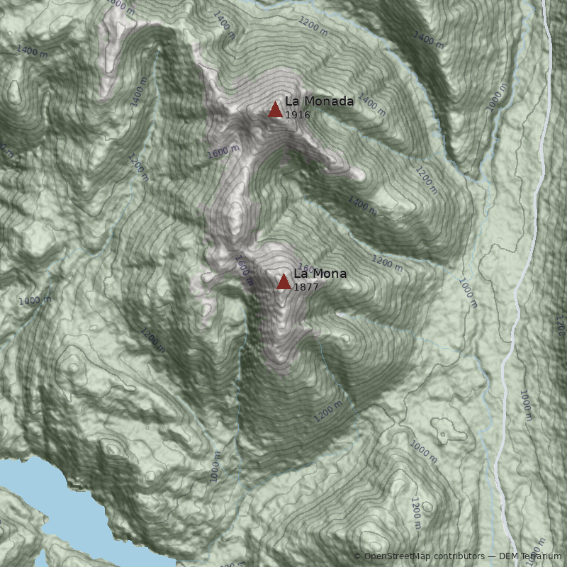 Mapa Cerro La Mona