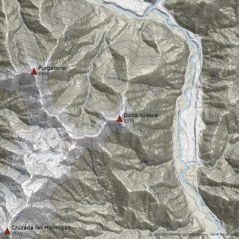 Mapa Morro Doña Isidora