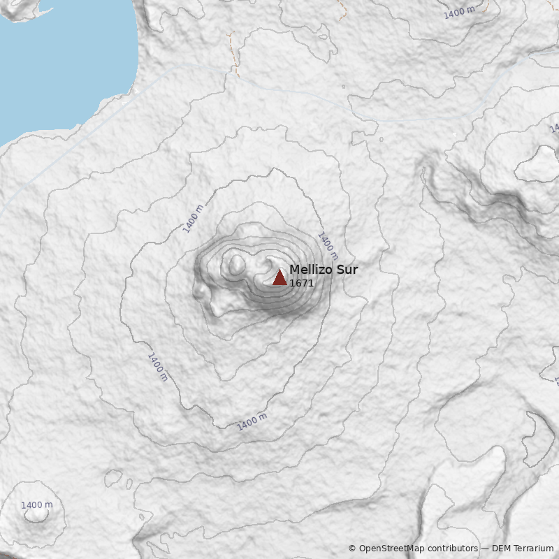 Mapa Cerro Mellizo Sur