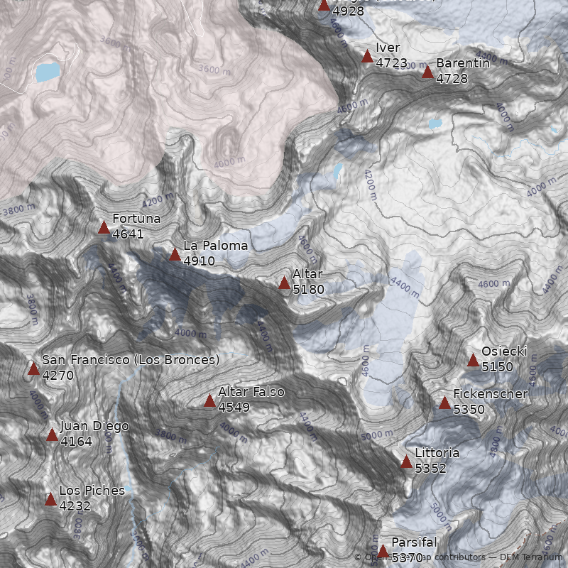 Mapa Cerro Altar