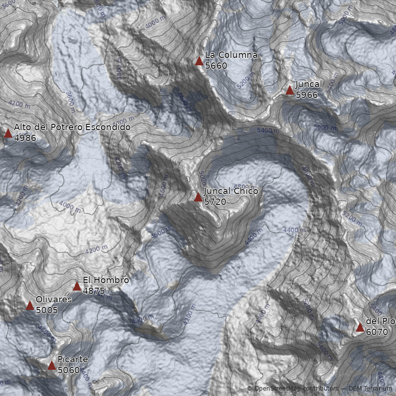 Mapa Cerro Juncal Chico