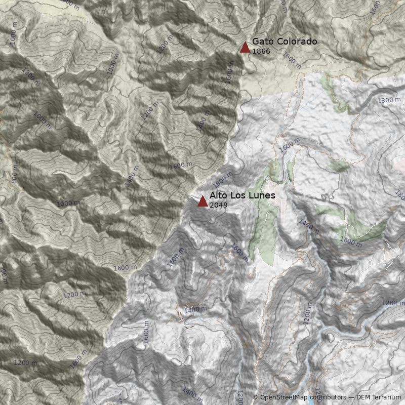 Mapa Cerro Alto Los Lunes