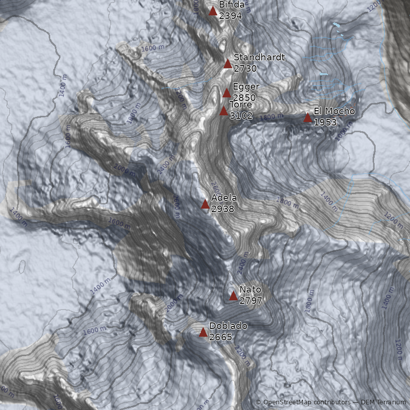 Mapa Cerro Adela