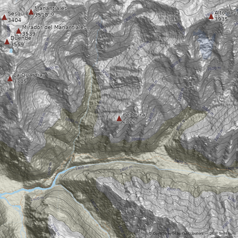Mapa Pico del Cura