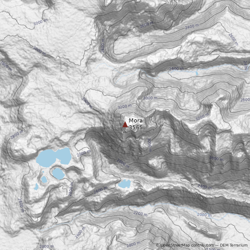 Mapa Cerro Mora