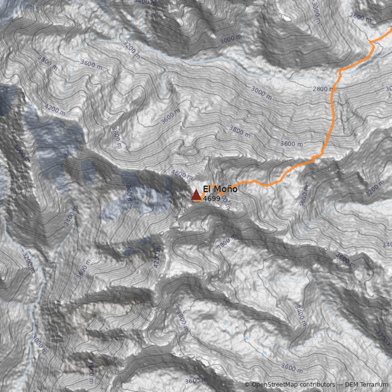 Mapa Cerro El Moño