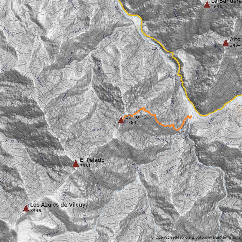 Mapa Cerro La Torre