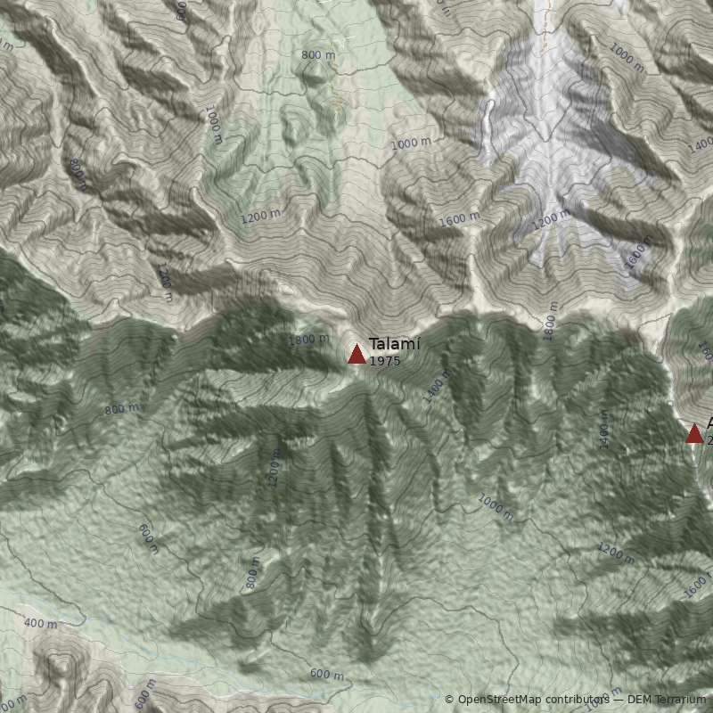 Mapa Cerro Talamí