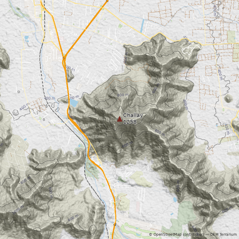 Mapa Cerro Challay