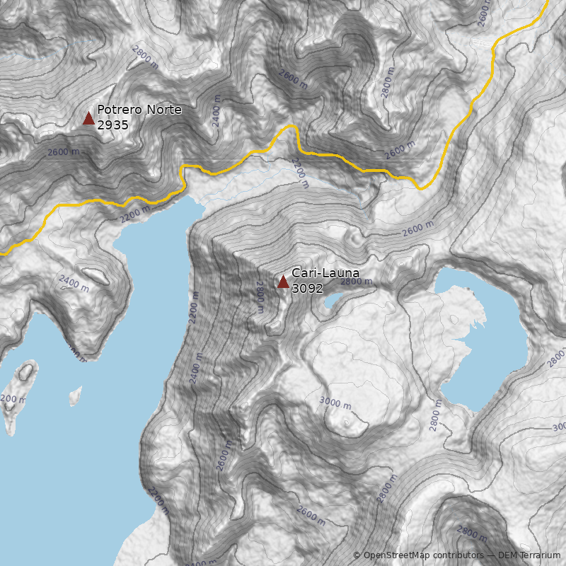 Mapa Volcán Cari-Launa