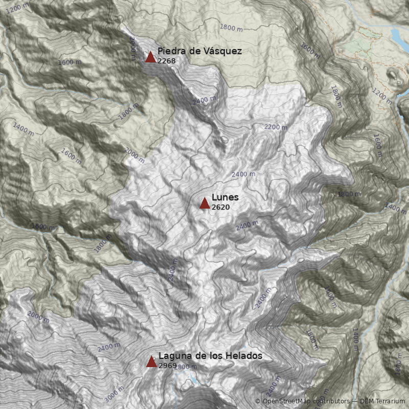 Mapa Cerro Lunes