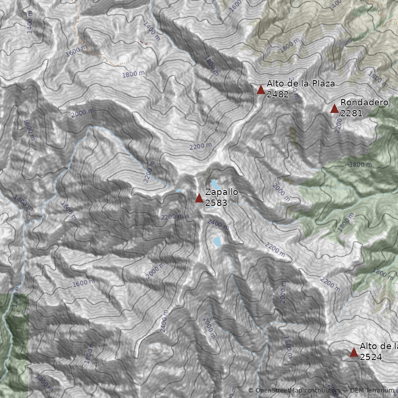 Mapa Cerro Zapallo