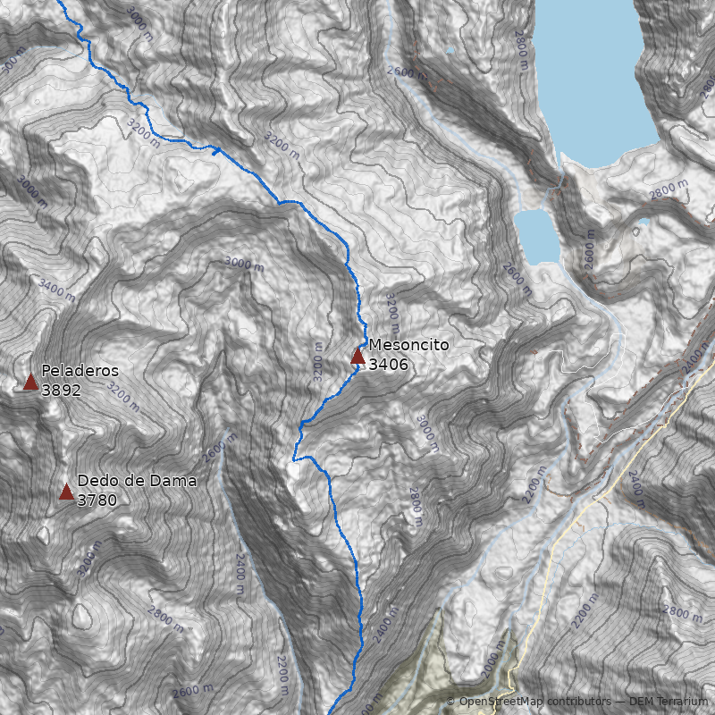 Mapa Cerro Mesoncito