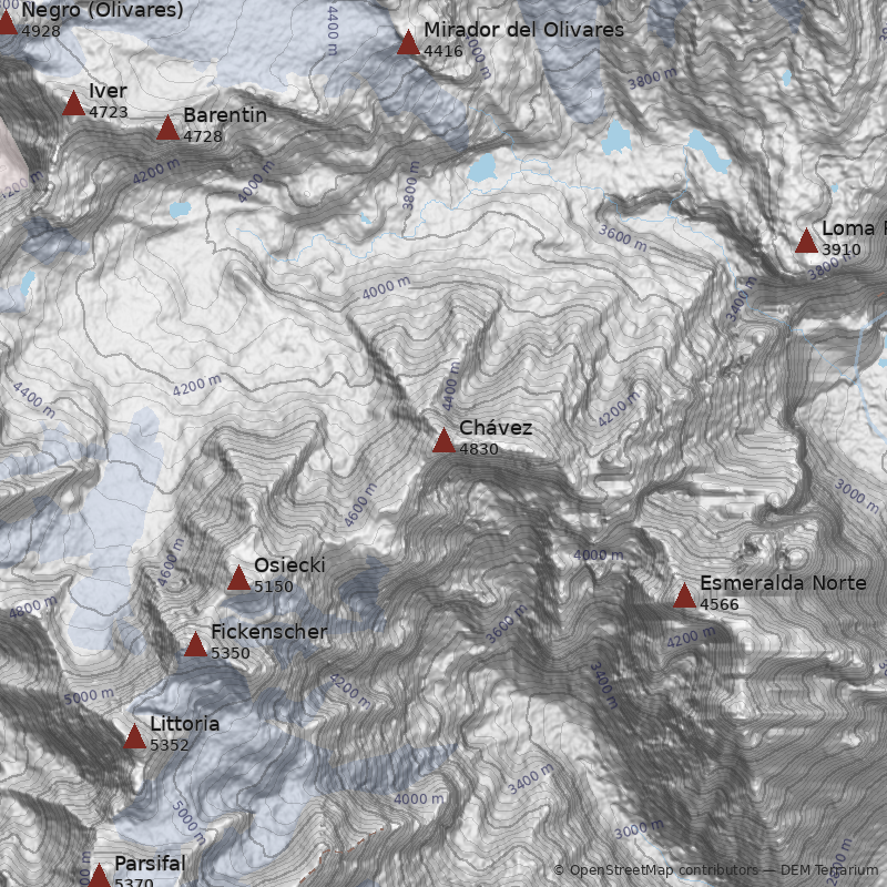 Mapa Cerro Chávez
