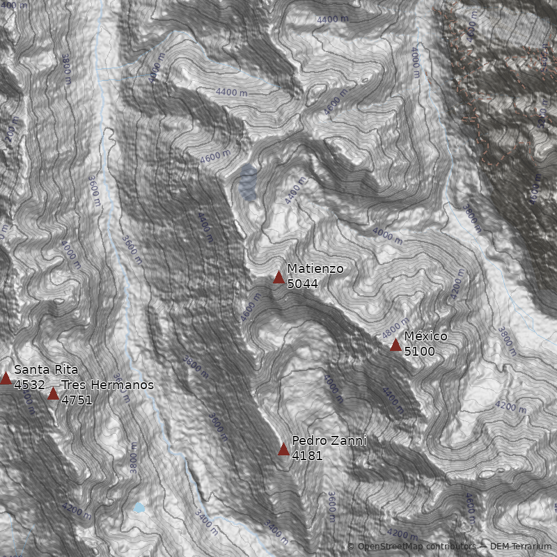 Mapa Nevado Matienzo