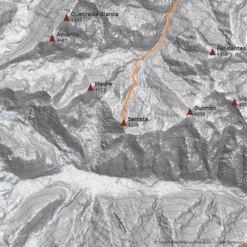 Mapa Cerro Serrata