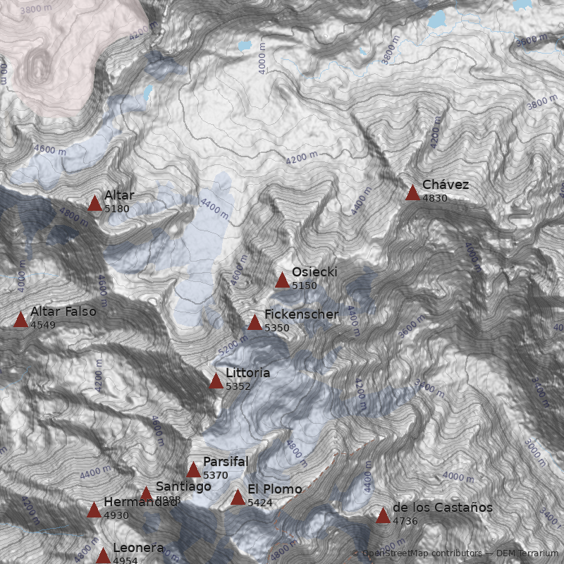 Mapa Cerro Osiecki