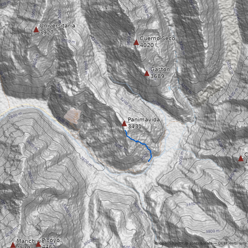 Mapa Cerro Panimávida