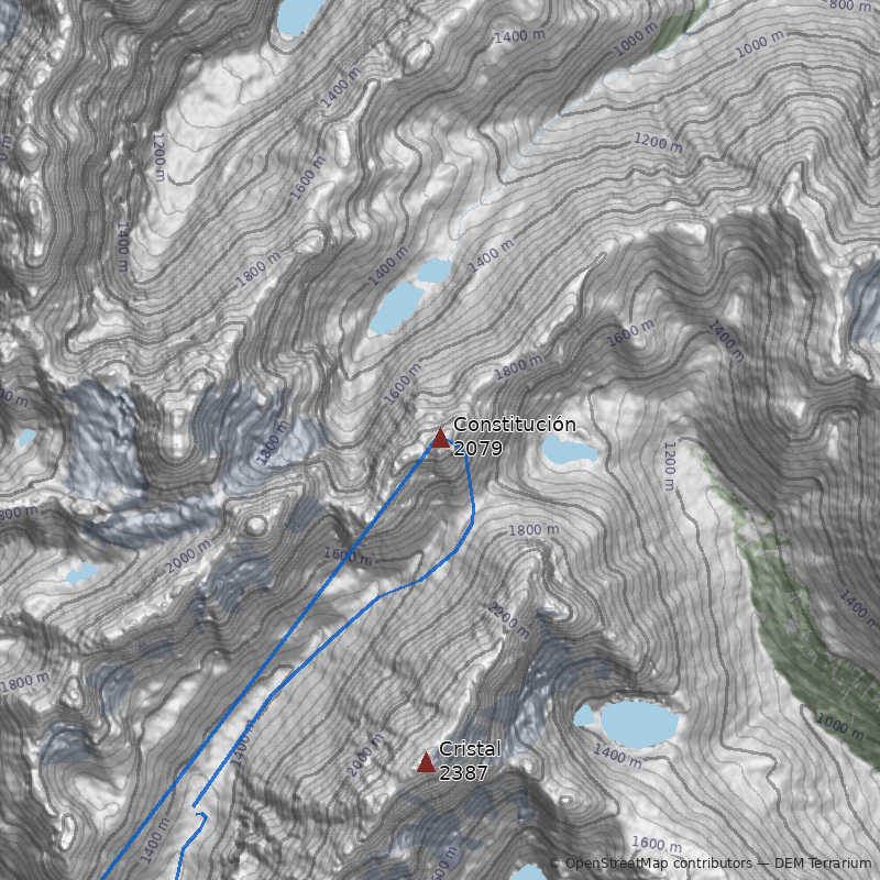 Mapa Cerro Constitución