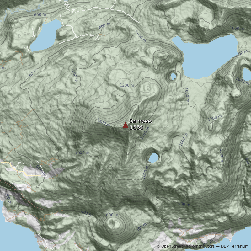 Mapa Volcán Sarnoso
