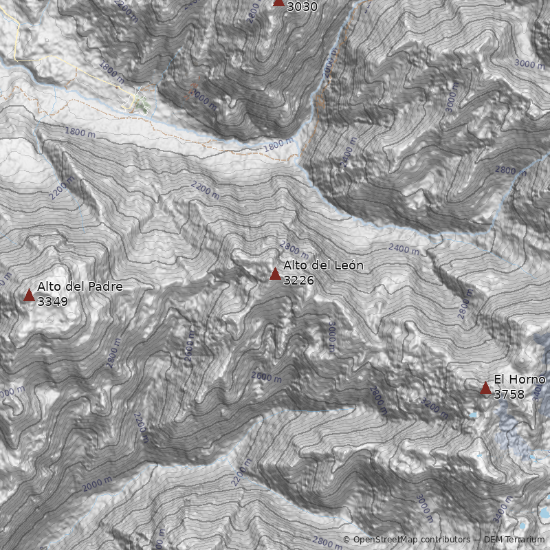 Mapa Cerro Alto del León 