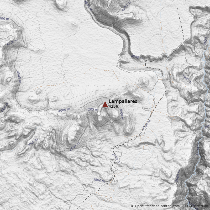 Mapa Cerro Lampallares