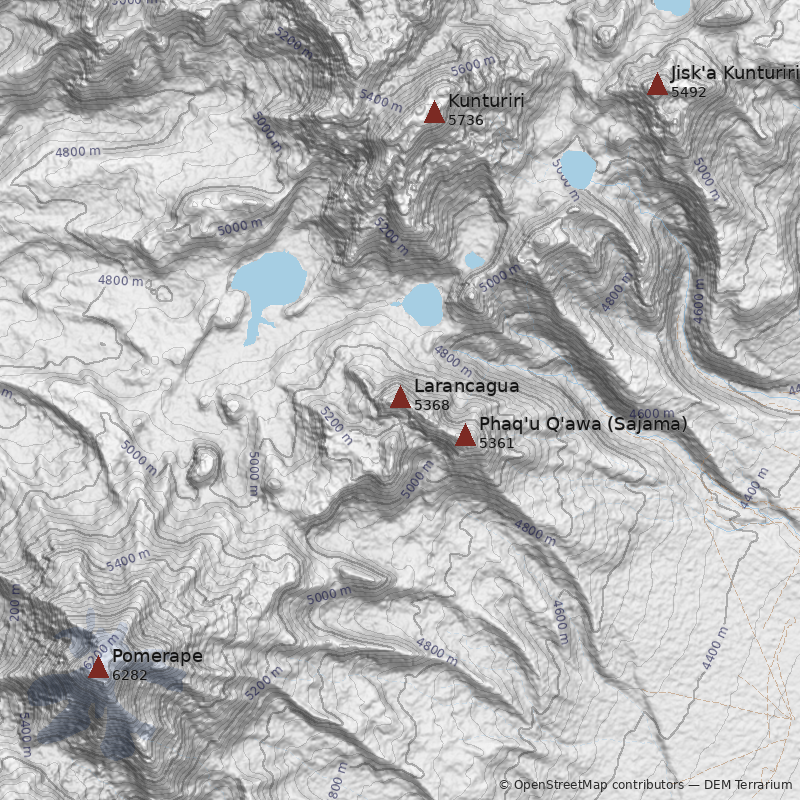 Mapa Volcán Larancagua
