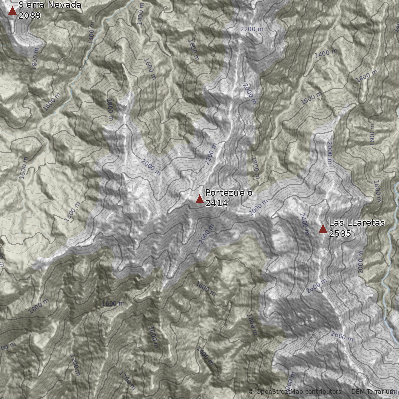 Mapa Cerro Portezuelo