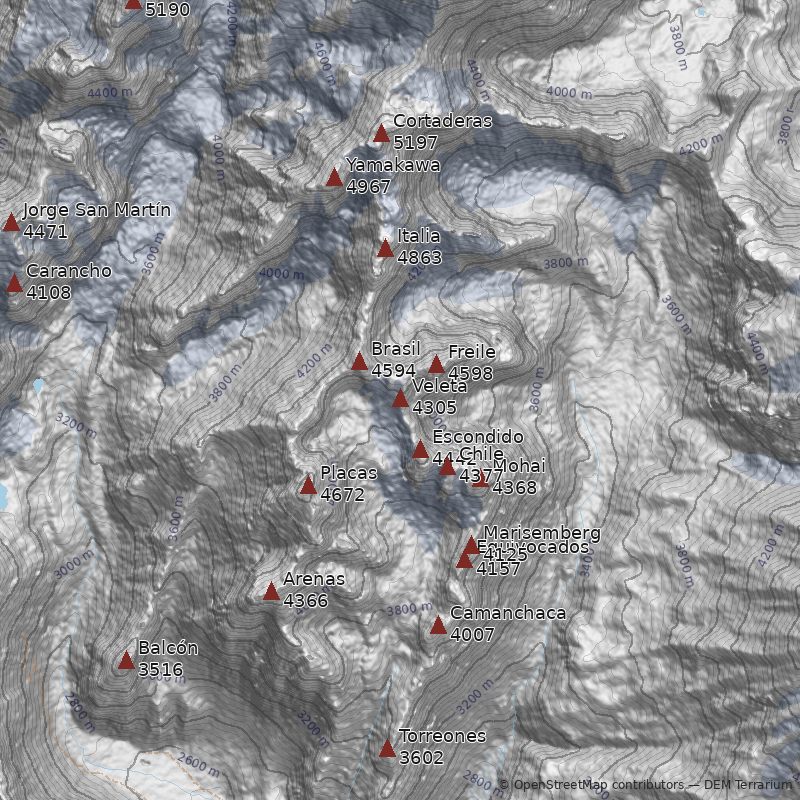 Mapa Punta Veleta