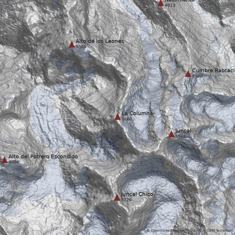 Mapa Cerro La Columna