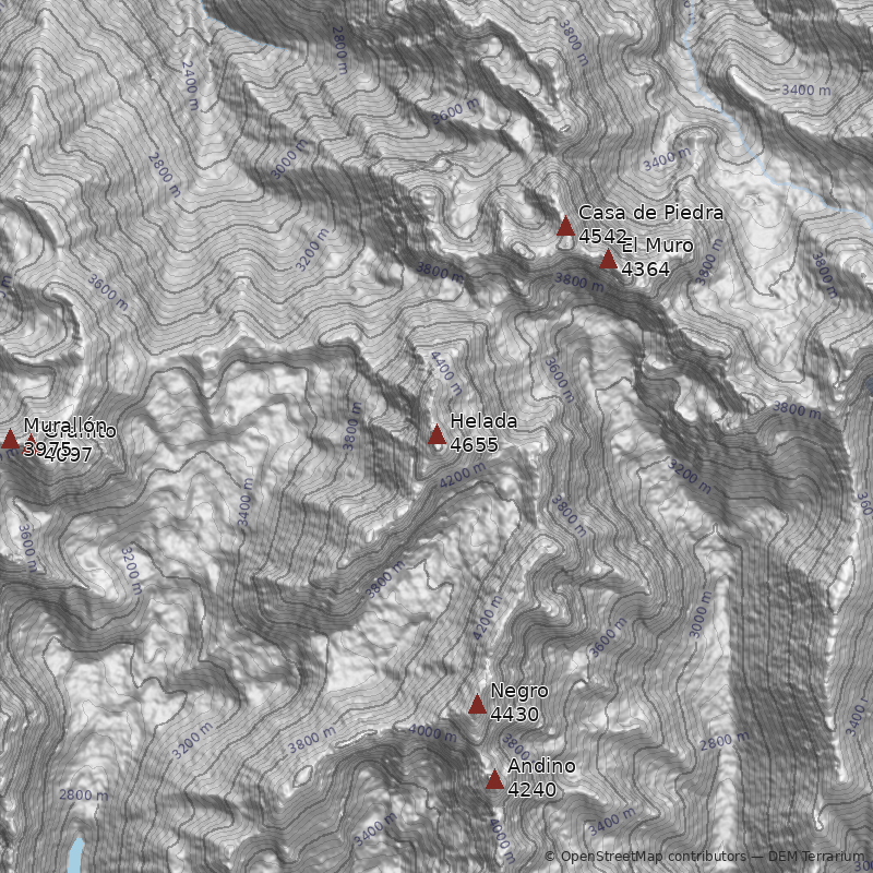 Mapa Aguja Helada