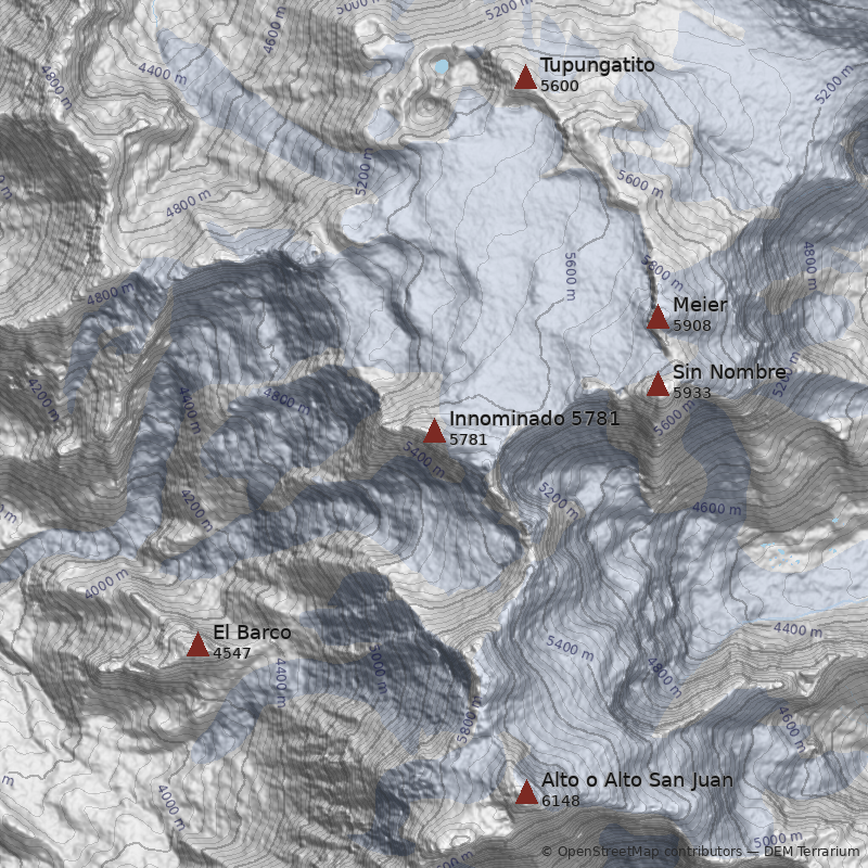 Mapa Cerro Innominado 5781