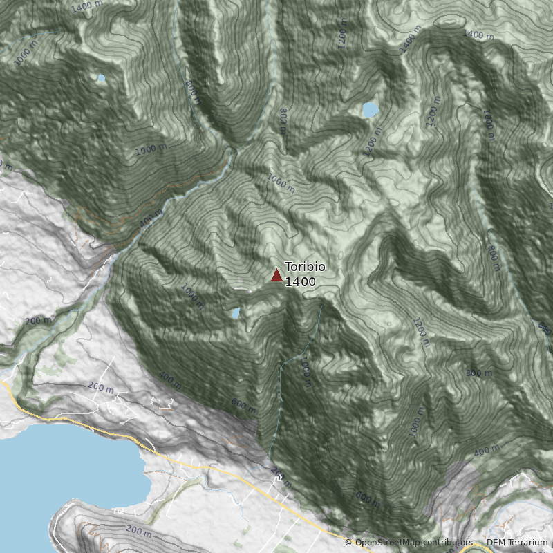 Mapa Pico Toribio