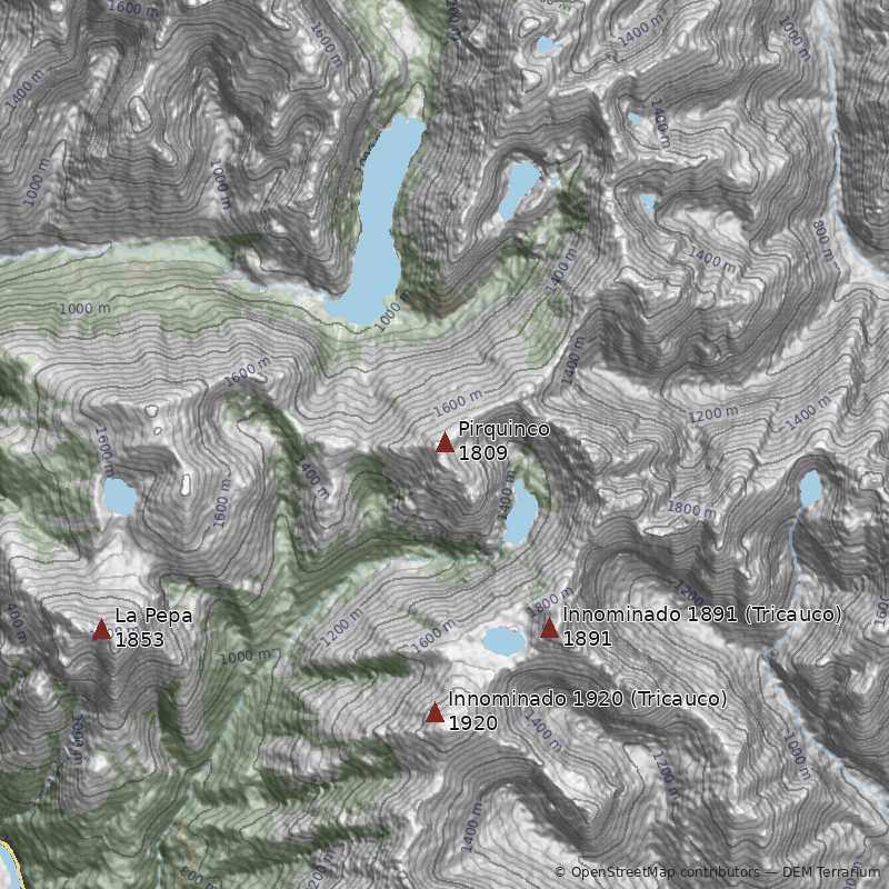 Mapa Cerro Pirquinco