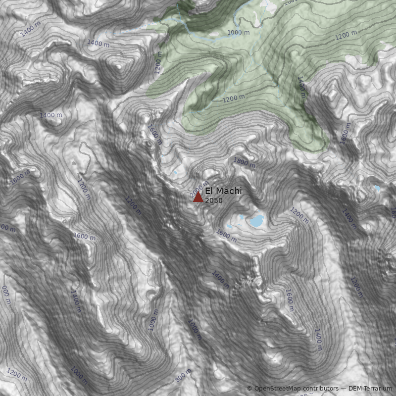 Mapa Cerro El Machi