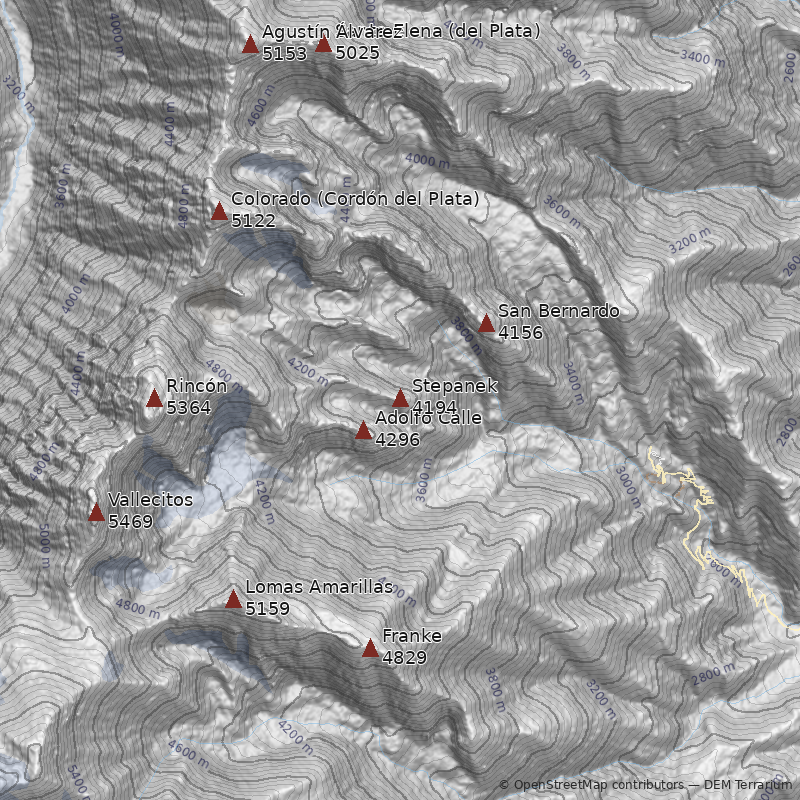 Mapa Cerro Stepanek