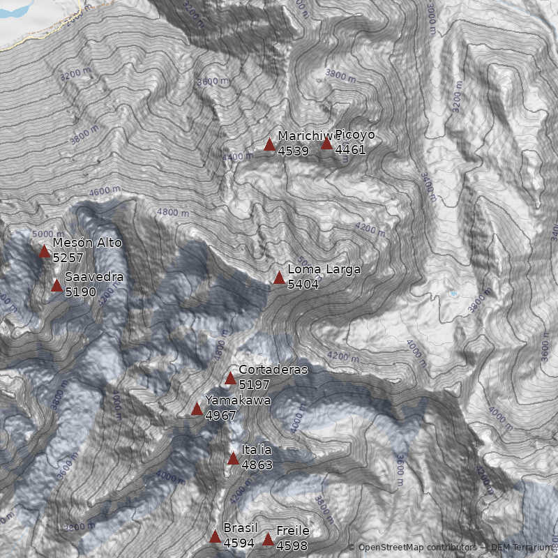 Mapa Cerro Loma Larga