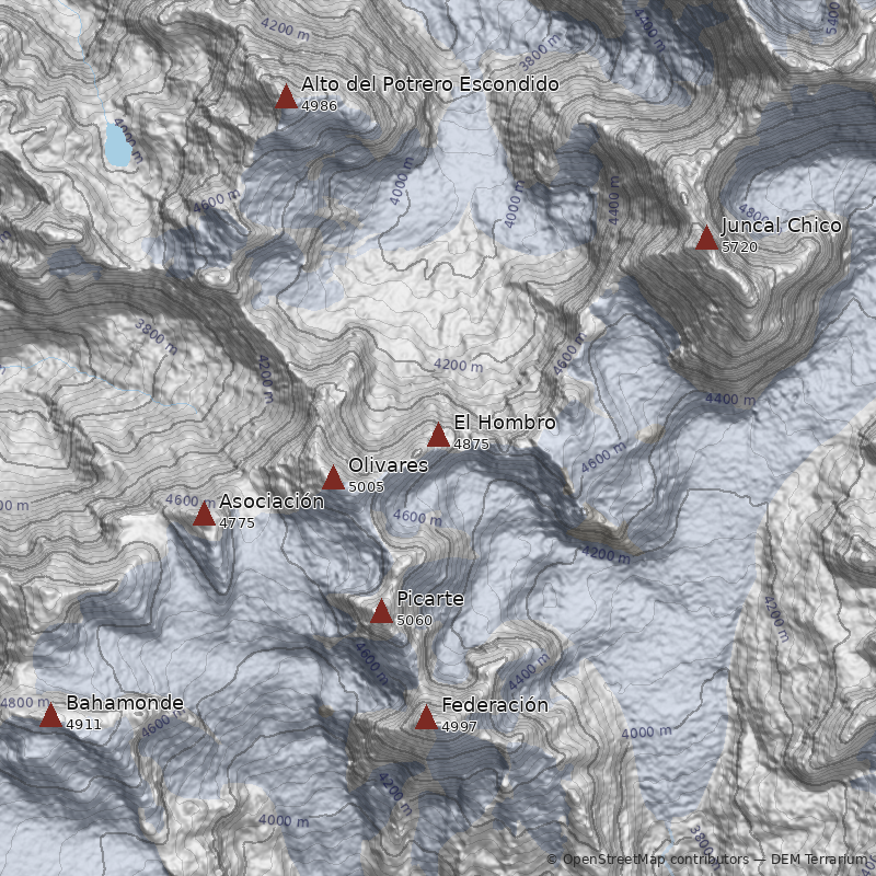 Mapa Punta El Hombro