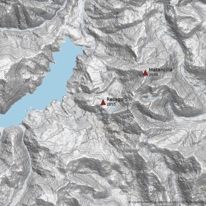 Mapa Volcán Resago