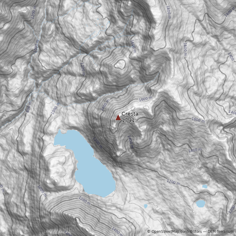Mapa Cerro Cresta