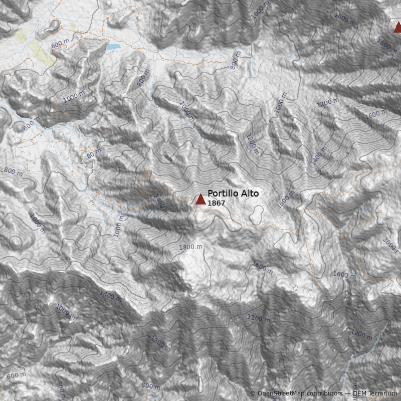 Mapa Cerro Portillo Alto