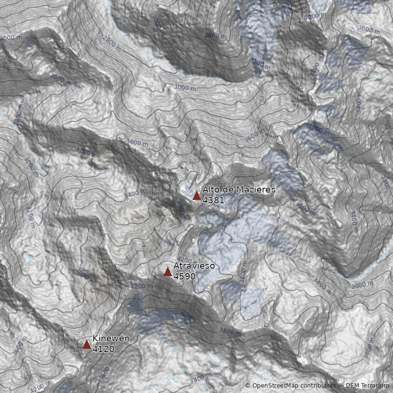 Mapa Cerro Alto de Mazieres