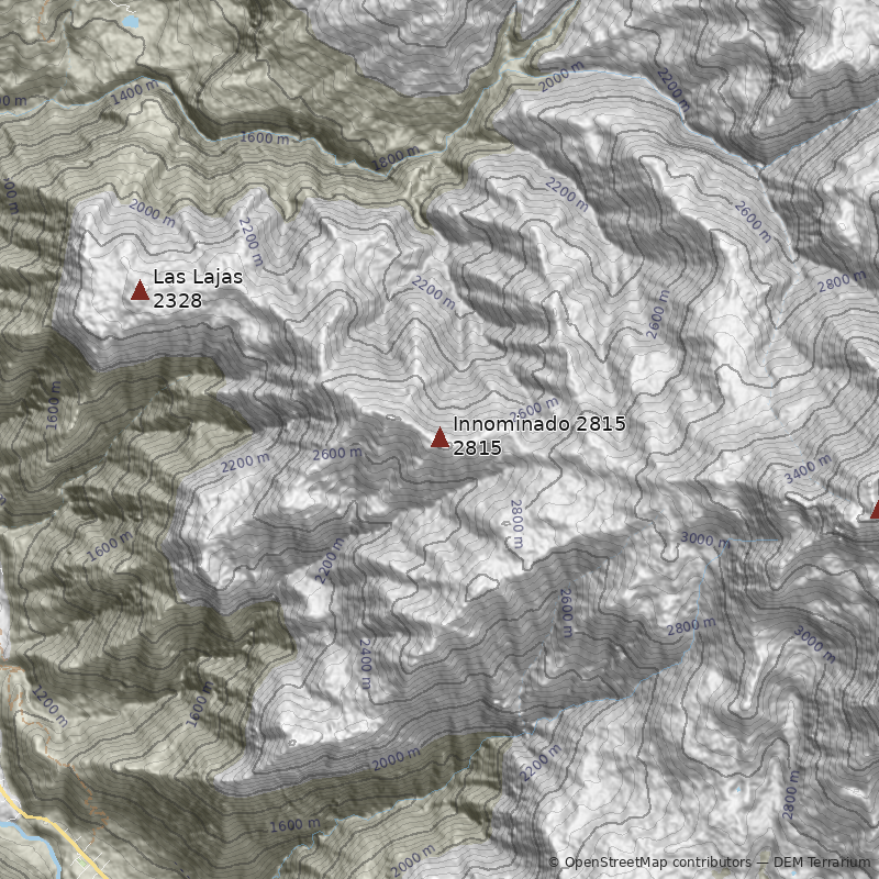 Mapa Cerro Innominado 2815