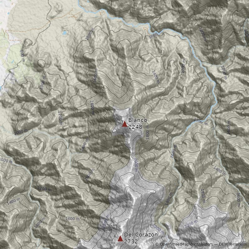 Mapa Cerro Blanco