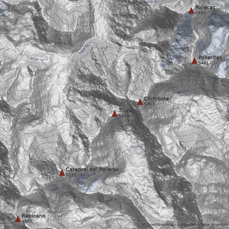 Mapa Cerro Toscas