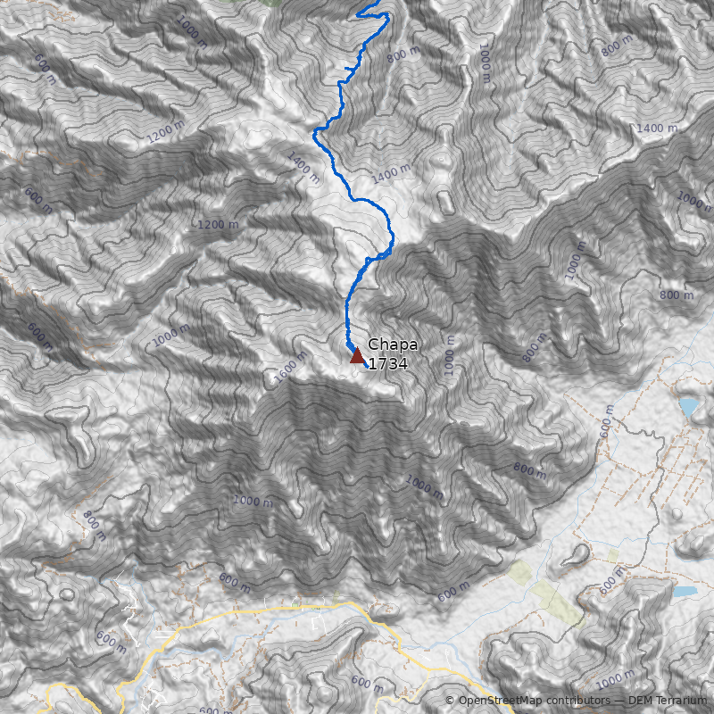 Mapa Cerro Chapa